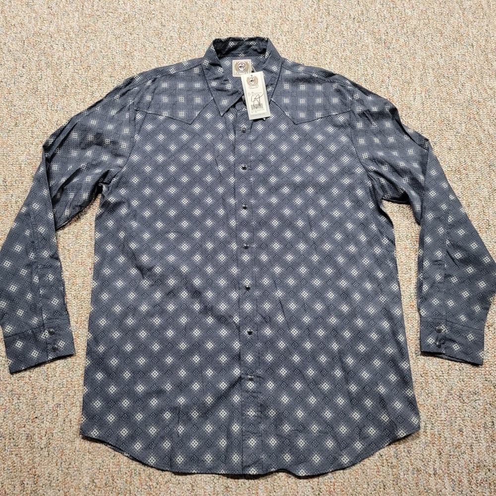 Cinch Western Shirt Mens 2XL Geometric Snap Front Western Cowboy Outdoor New